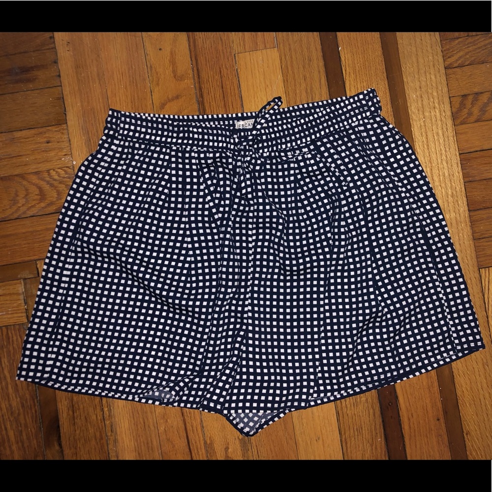 J. Crew Flowy Checkered Shorts
